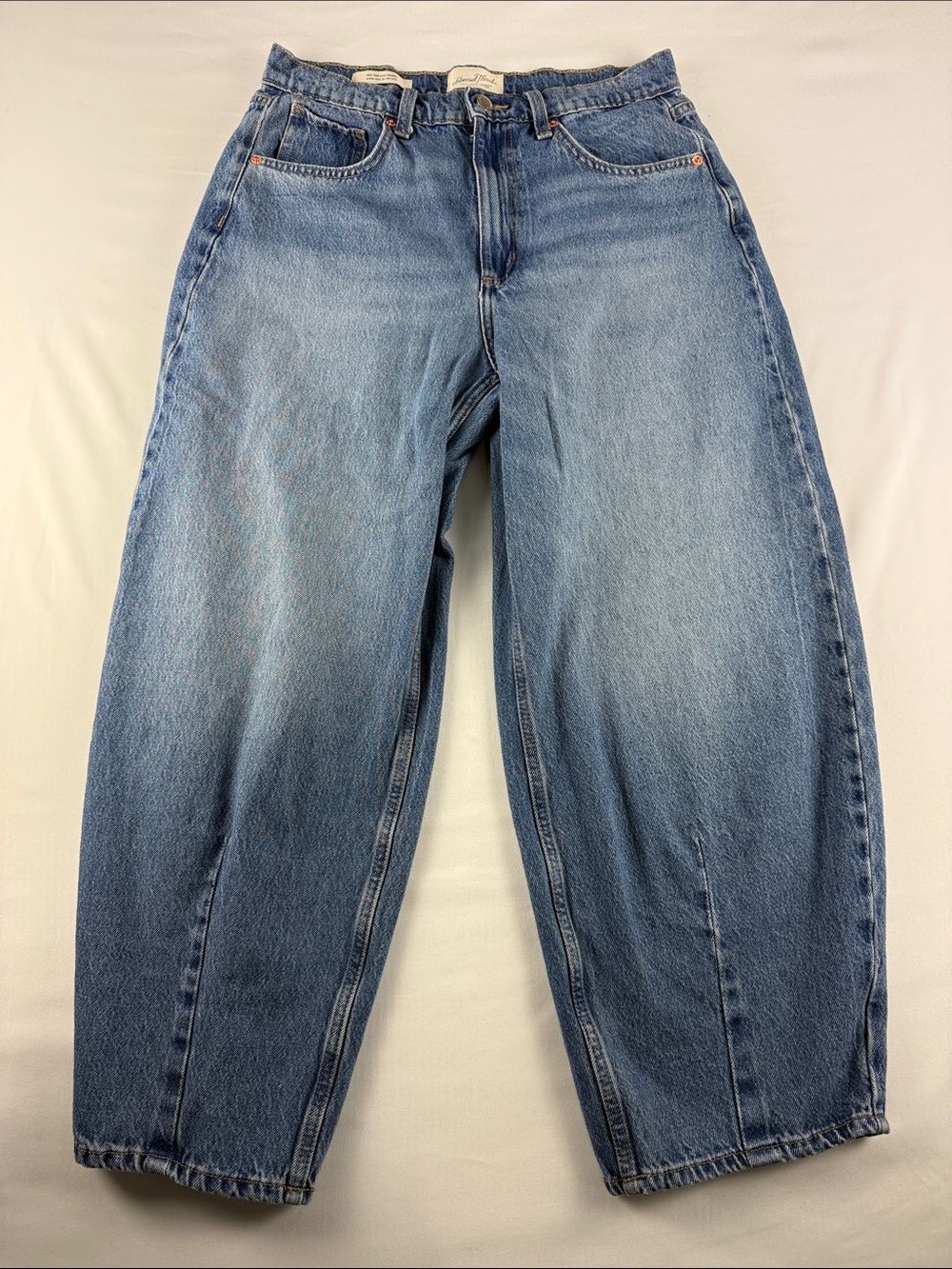 Universal Thread High Rise Easy Barrel Jeans Women's 8 Cropped